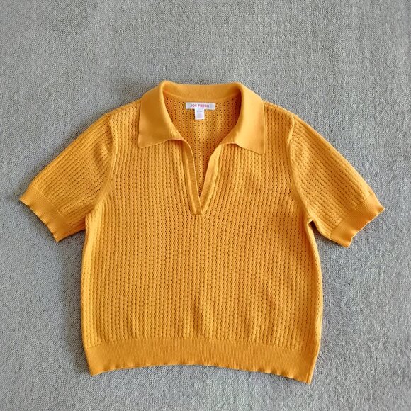 Pointelle Collared Top - Picture 1 of 3